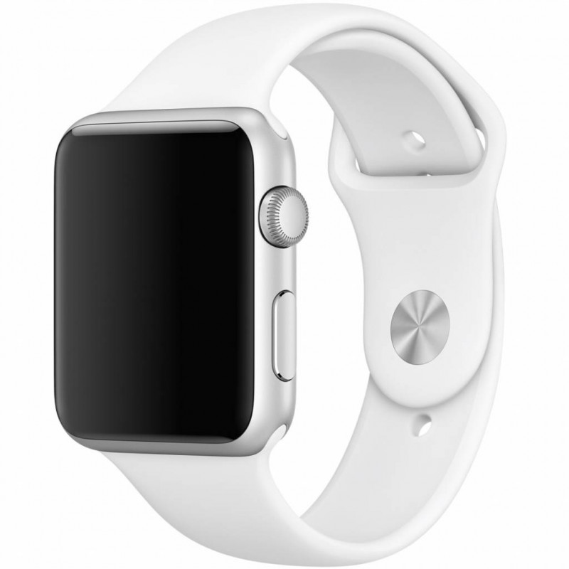 Силиконовый спортивный ремешок STR Sport Band для Apple Watch 38/40/41 mm (M/L) - White