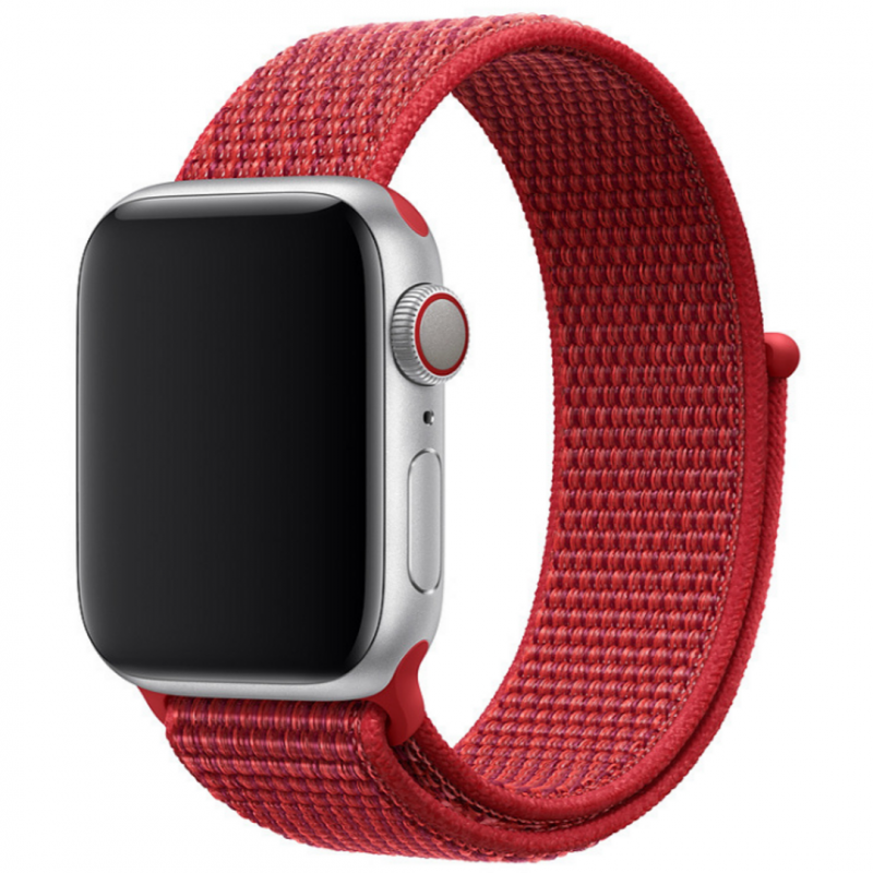 Нейлоновый ремешок STR Sport Loop Band for Apple Watch 38/40/41 mm Red