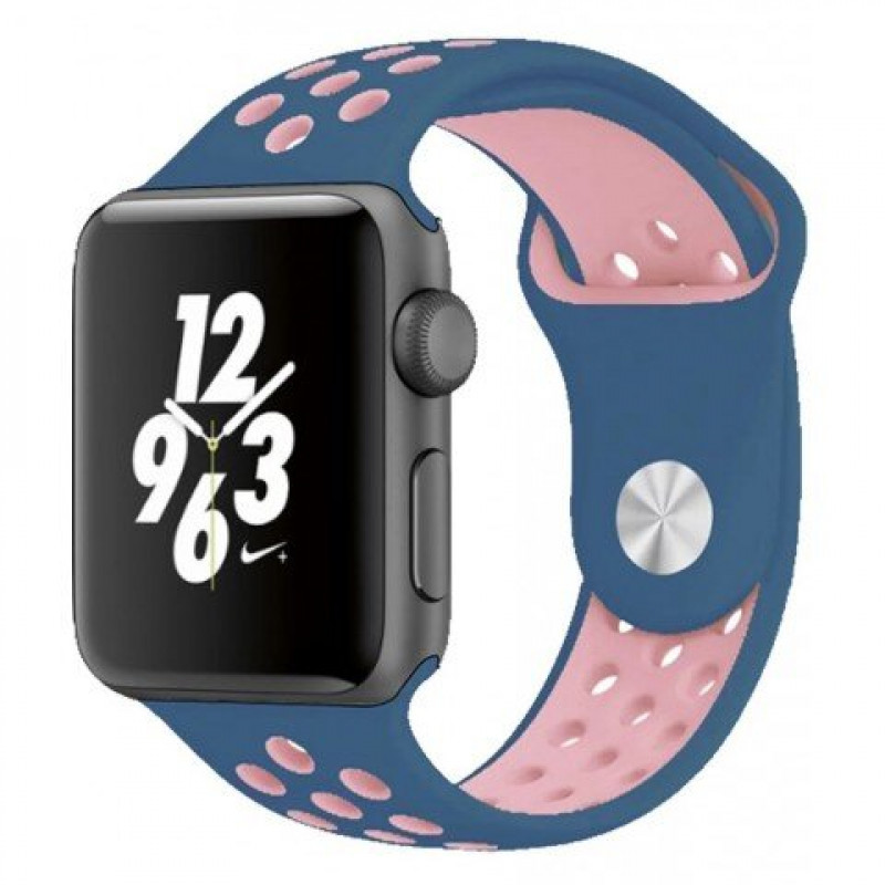 Ремешок STR Nike Sport Band for Apple Watch 38/40/41 mm Ocean Blue/Light Pink