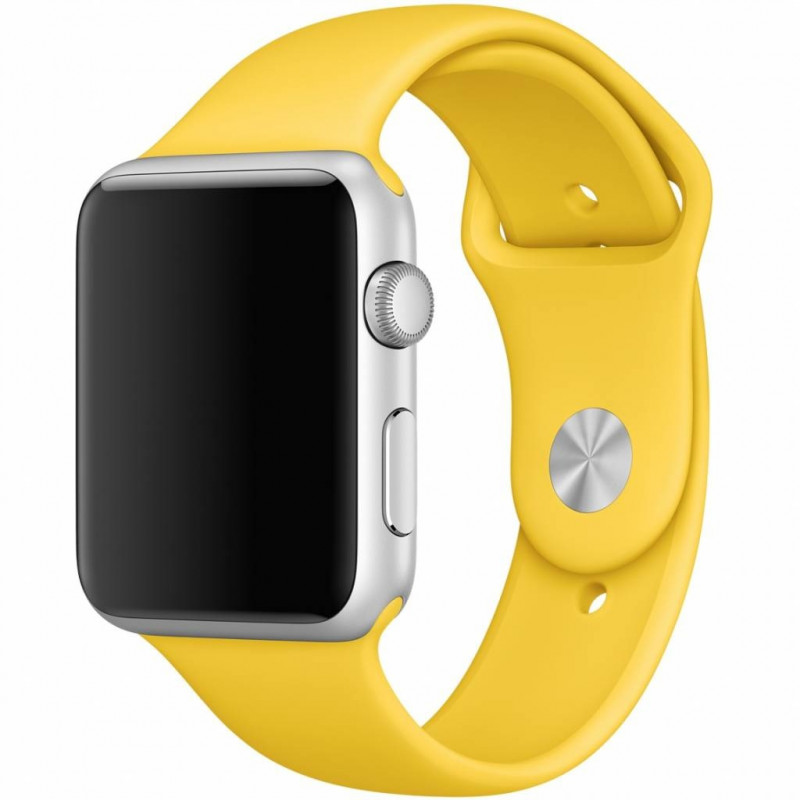 Силиконовый спортивный ремешок STR Sport Band для Apple Watch 38/40/41 mm (S/M) - Yellow