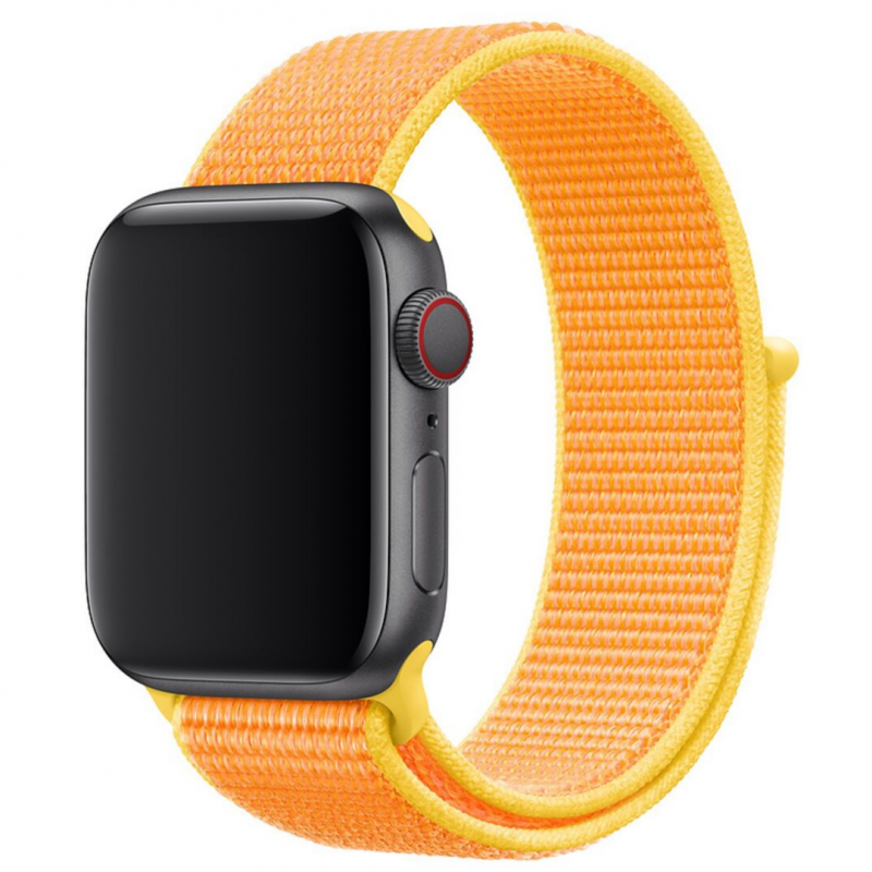 Нейлоновый ремешок STR Sport Loop Band for Apple Watch 38/40/41 mm Canary Yellow