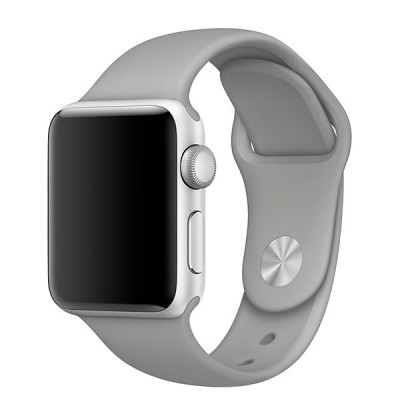 Силиконовый спортивный ремешок STR Sport Band для Apple Watch 38/40/41 mm (S/M) - Stone