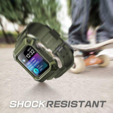 Ремешок с чехлом SUPCASE UB Pro Case for Apple Watch Series 4/5/6/SE (40mm) - Dark Green (SUP-AW40-UBPRO-DG)