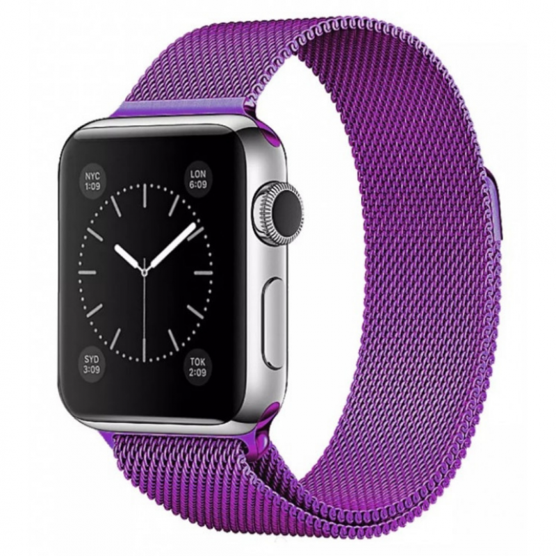 Ремешок STR Milanese Loop Band для Apple Watch 38/40/41 мм Purple