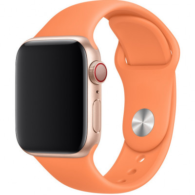 Силиконовый спортивный ремешок STR Sport Band для Apple Watch 38/40/41 mm (M/L) - Papaya Orange