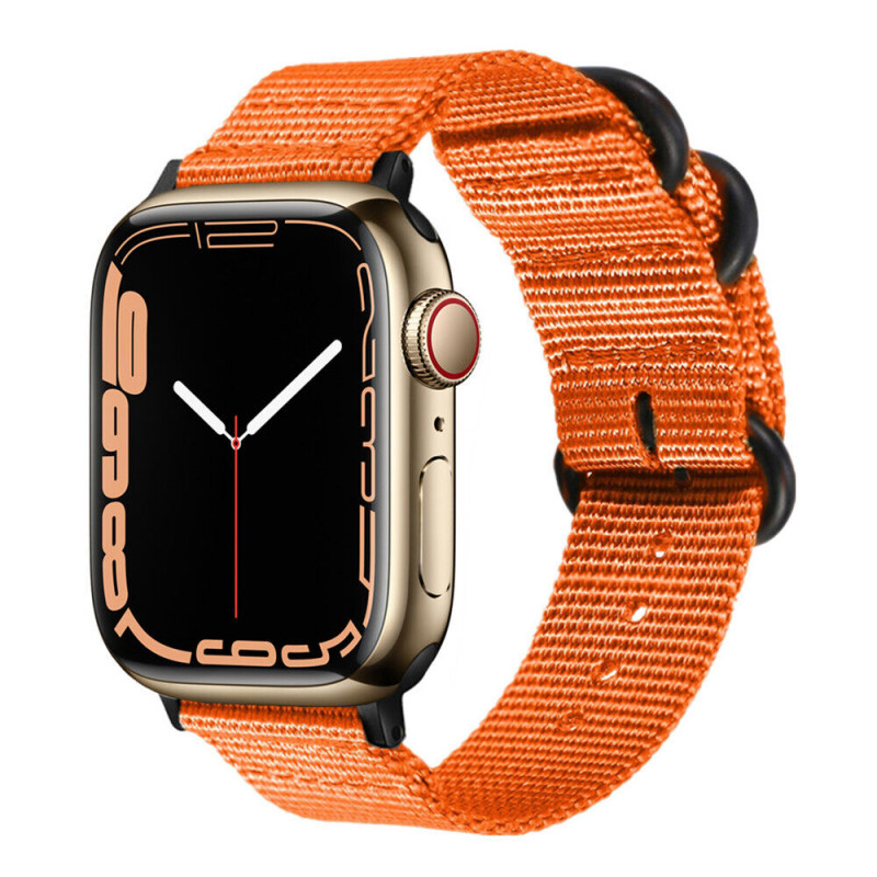 Нейлоновый ремешок STR Military Nylon Strap для Apple Watch 49/42/44/45 mm - Orange