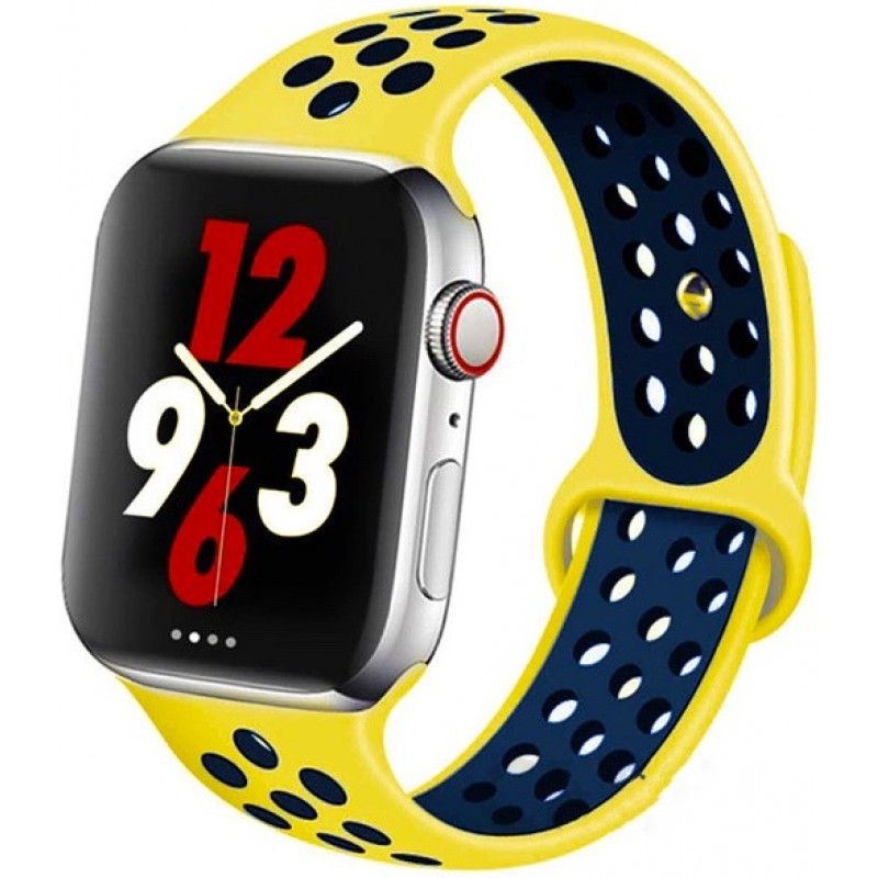 Ремешок STR Nike Sport Band для Apple Watch 38/40/41 мм Yellow/Black