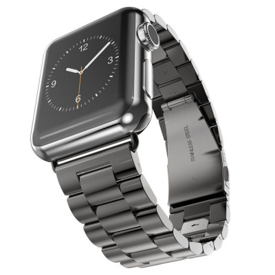 Металлический ремешок STR 3-Bead Metal Band для Apple Watch 38/40/41 мм Black
