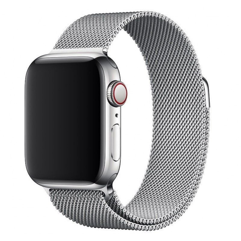 Ремешок STR Milanese Loop Band for Apple Watch 49/45/44/42 mm Silver