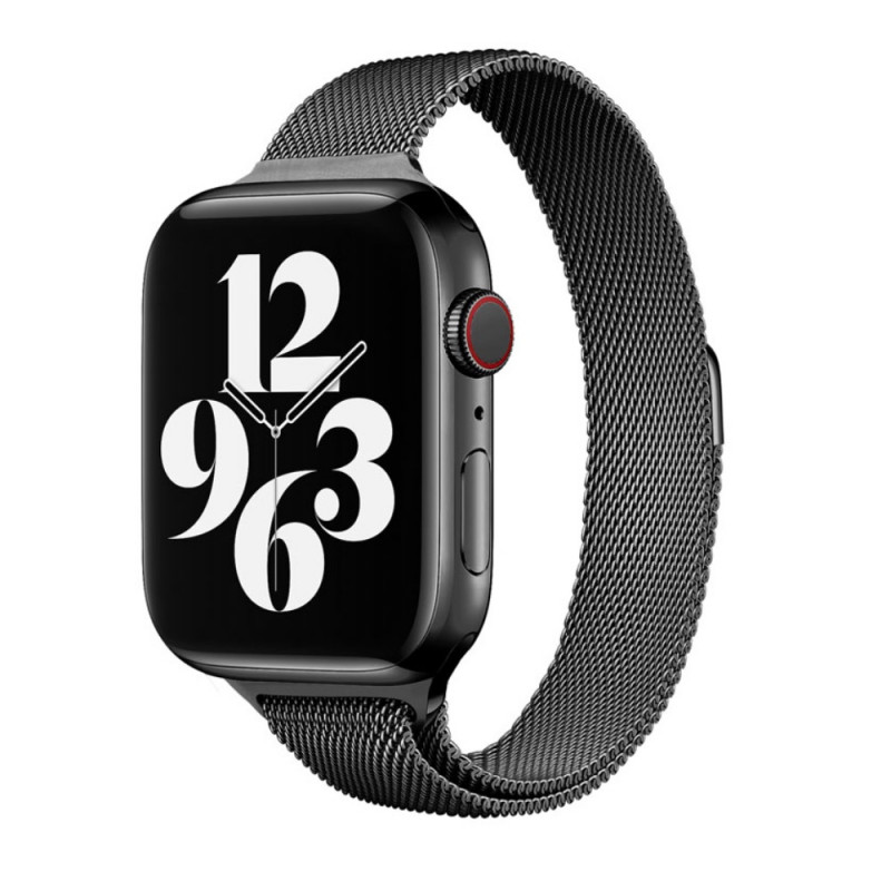 Металлический ремешок STR Thin Milanese Loop Band for Apple Watch 38/40/41 mm - Black