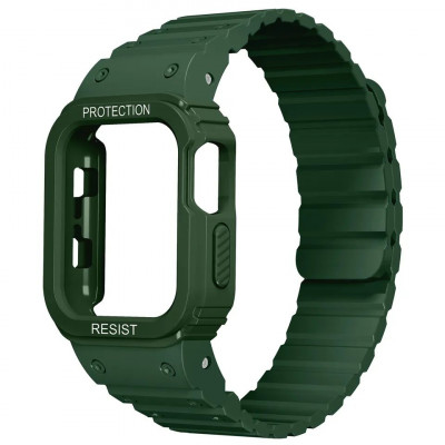 Ремешок с защитным чехлом STR Rugged Strap для Apple Watch 44 | 45 mm - Green
