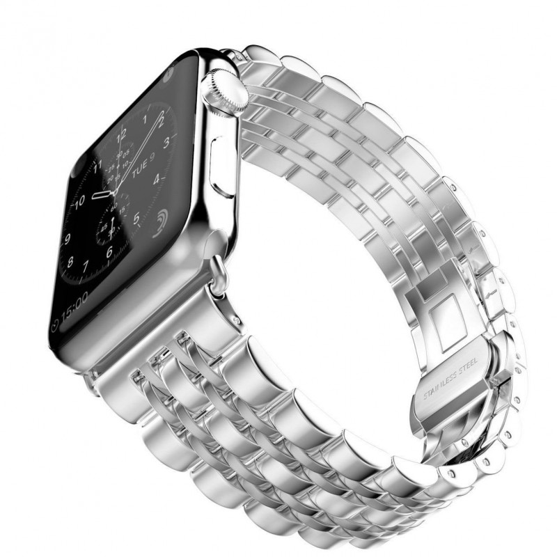 Металлический ремешок STR 7-Bead Metal Band for Apple Watch 49/45/44/42 mm Silver