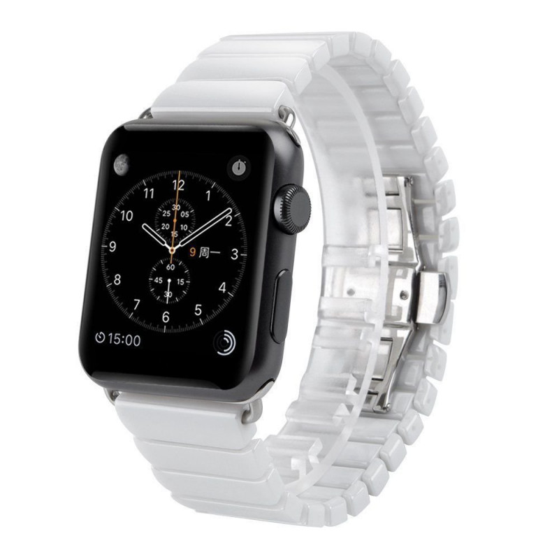 Керамический ремешок STR 1-Bead Ceramic Band for Apple Watch 38/40/41 mm White