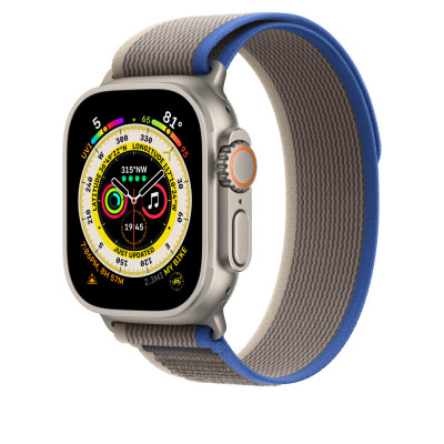 Тканевый ремешок STR Trail Loop для Apple Watch 49/42/44/45 mm - Blue/Gray
