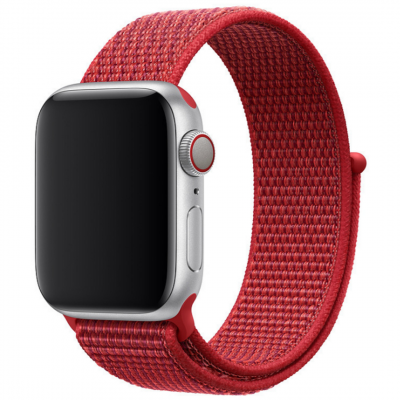 Нейлоновый ремешок STR Sport Loop Band for Apple Watch 49/45/44/42 mm Red