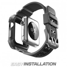 Ремешок с чехлом SUPCASE UB Pro Case for Apple Watch Series 1/2/3 (42mm) - Black (SUP-AW42-UBPRO-BK)