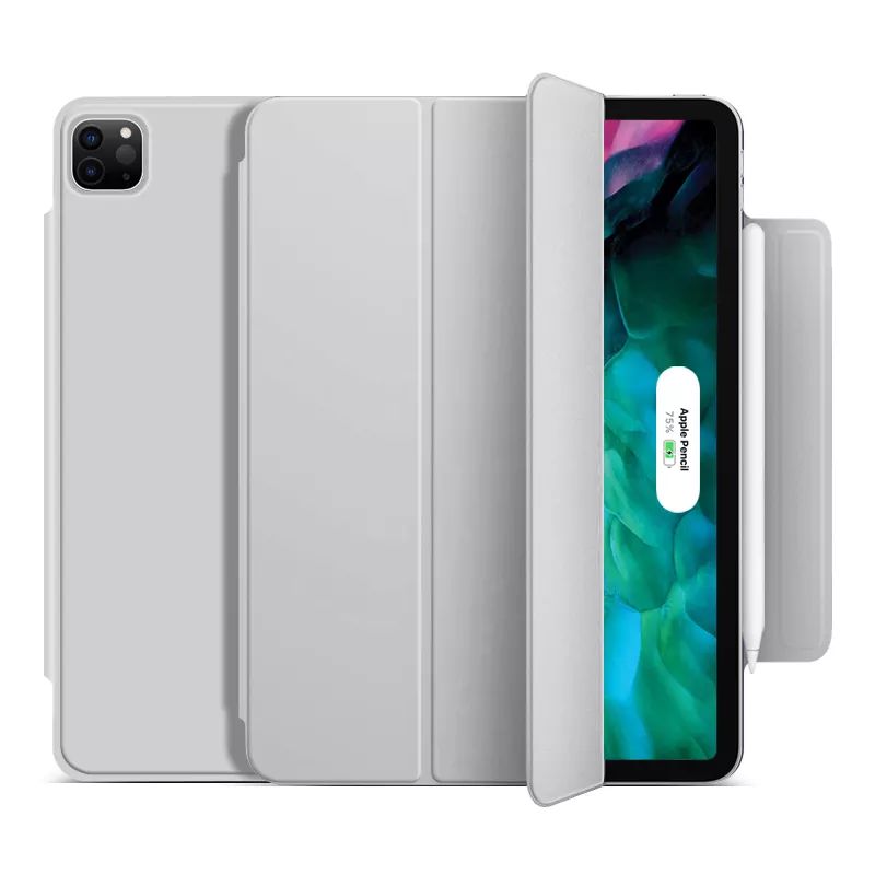 Магнитный силиконовый чехол-книжка STR Buckles Magnetic Case for iPad Pro 11 (2018 | 2020 | 2021 | 2022) - Gray