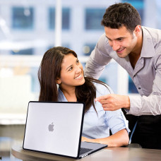 Пластиковая накладка c силиконовым бампером STR Dual Color для MacBook Air 13.6 (2022 - 2025) M2/M3/M4 Black White