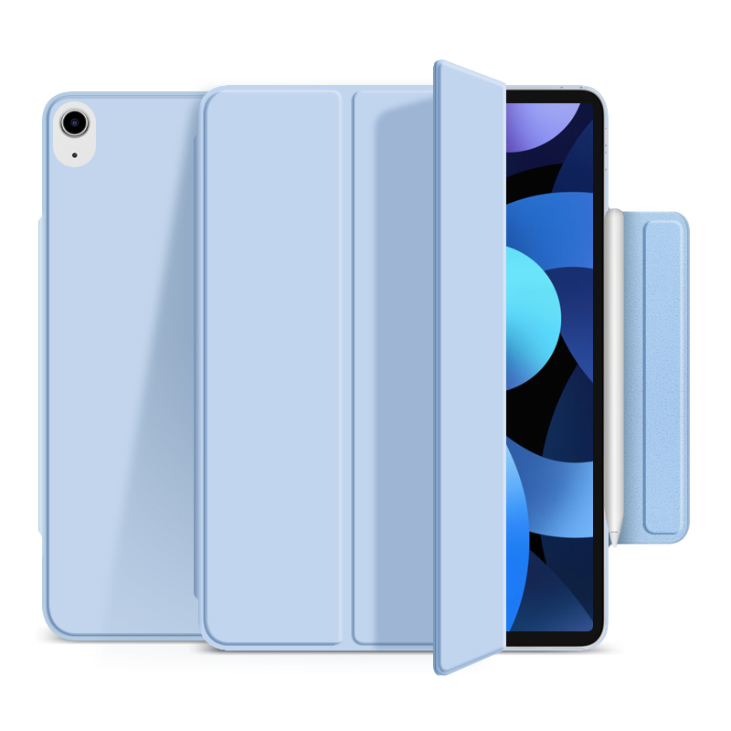 Магнитный силиконовый чехол-книжка STR Buckles Magnetic Case for iPad Air 4 / Air 5 10.9 (2020-22 M1) Голубой