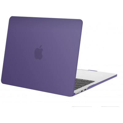 Пластиковый матовый чехол-накладка STR Matte Hard Shell Case for MacBook Air 13.6 (2022) M2 - Purple