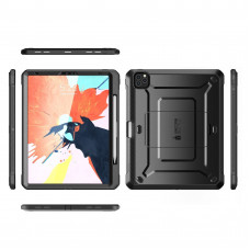 Противоударный чехол-книжка с защитой экрана SUPCASE UB Pro Full Body Case for iPad Pro 12.9 (2018 | 2020) - Black