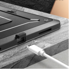 Противоударный чехол-книжка с защитой экрана SUPCASE UB Pro Full Body Case for iPad Pro 12.9 (2018 | 2020) - Black