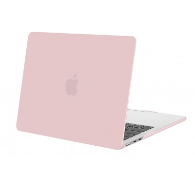 Пластиковый матовый чехол-накладка STR Matte Hard Shell Case for MacBook Air 13.6 (2022) M2 - Baby Pink
