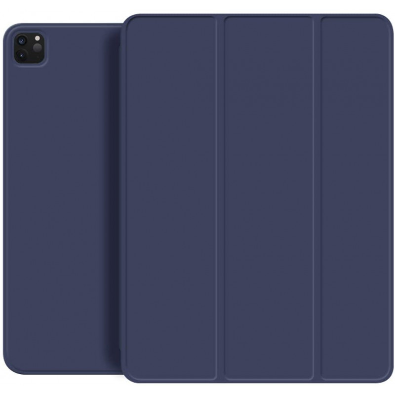 Магнитный силиконовый чехол-книжка STR Magnetic Smart Cover for iPad Pro 11 (2018 | 2020 | 2021) - Navy