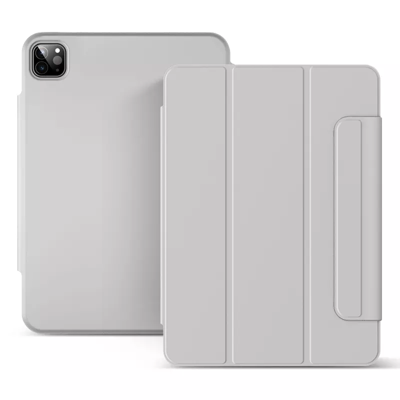 Магнитный силиконовый чехол-книжка STR Buckles Magnetic Case for iPad Air 4 (2020) | Air 5 (2022) M1 - Gray