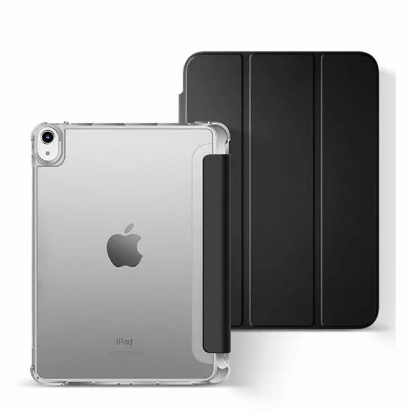 Силиконовый чехол-книжка с держателем для стилуса STR Air Protection Case for iPad 10th Gen 10.9 (2022) - Black