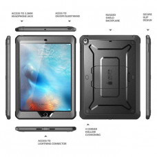 Противоударный чехол с защитой экрана SUPCASE UB Pro Full Body Rugged Case for iPad 10.2 (2019/2020/2021) - Black