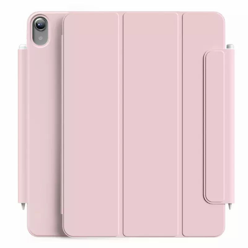 Магнитный силиконовый чехол-книжка STR Buckles Magnetic Case for iPad 10th Gen 10.9 (2022) - Pink