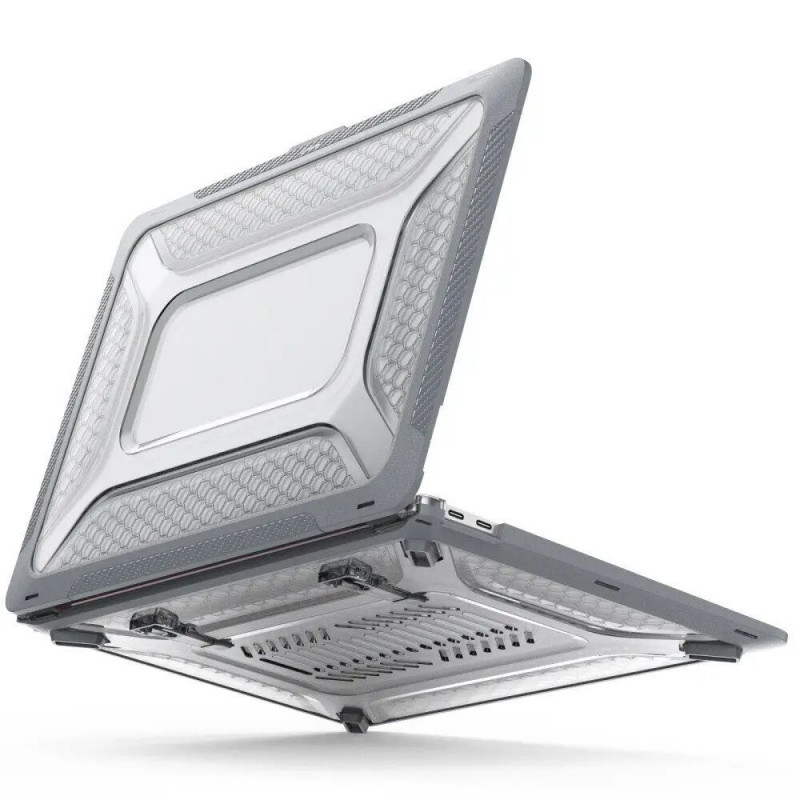 Противоударная накладка STR Mecha Shockproof Case for MacBook Pro 13 (2016-2022) - Gray