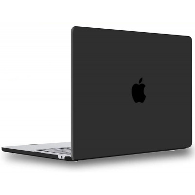 Пластиковый матовый чехол-накладка STR Matte Cream Hard Shell Case for MacBook Air 13.6 (2022) M2 - Black