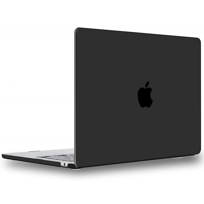 Пластиковый матовый чехол-накладка STR Matte Cream Hard Shell Case for MacBook Air 13.6 (2022) M2 - Black