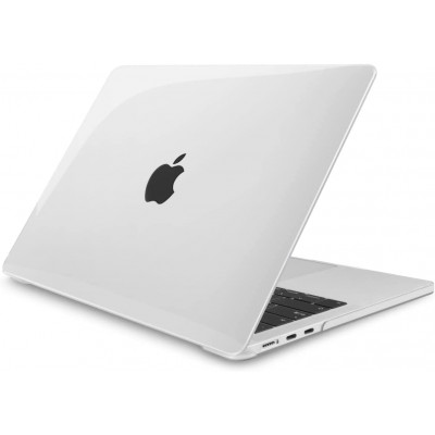 Пластиковый глянцевый чехол-накладка STR Crystal PC Hard Case for MacBook Air 13.6 (2022-2024) M2/М3 - Прозрачный