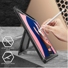 Противоударный чехол-книжка с защитой экрана SUPCASE UB Pro Full Body Case for iPad Pro 12.9 (2018 | 2020) - Black