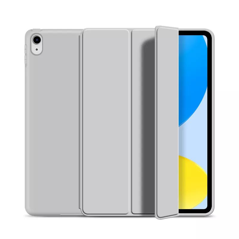 Силиконовый чехол-книжка STR Soft Case для iPad 10.2 (2019/2020/2021) - Grey