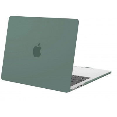 Пластиковый матовый чехол-накладка STR Matte Hard Shell Case for MacBook Air 13.6 (2022) M2 - Cyprus Green