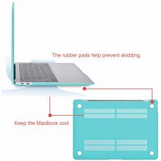 Накладка STR Матовый Тонкий Hard Shell для MacBook Air 13 (2018-2020) Голубой