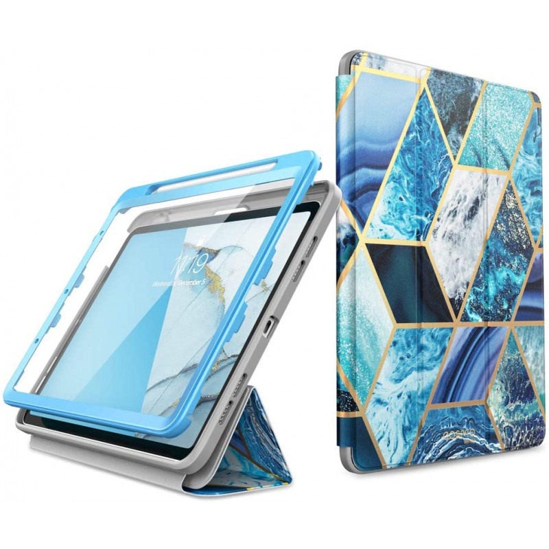 Противоударный чехол-книжка с защитой экрана i-Blason [Cosmo] Full-Body Case for iPad Air 4 10.9 (2020) - Ameth