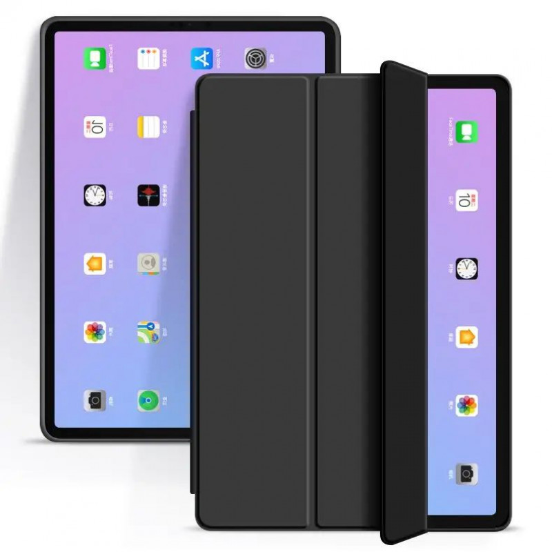 Силиконовый чехол-книжка STR Soft Case для iPad Pro 12.9 (2018 | 2020 | 2021 | 2022) - Black