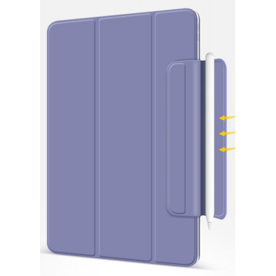 Магнитный силиконовый чехол-книжка STR Buckles Magnetic Case for iPad Air 4 / Air 5 10.9 (2020-22 M1) Фиолетовый