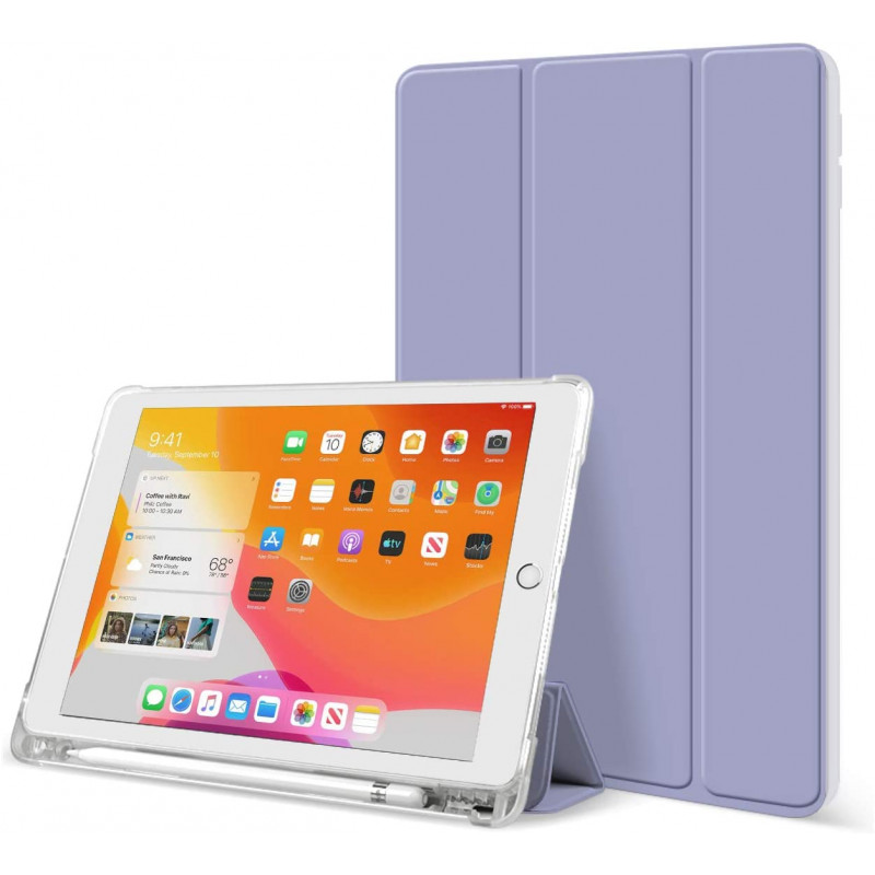 Чехол STR Air Противоударный для iPad 10.2" (2019/2020/2021/2022) с держателем для стилуса Фиолетовый