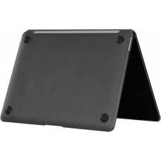 Пластиковая накладка STR Carbon Style Hard Case for MacBook Air 13 (2018-2020) - Black