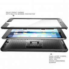 Противоударный чехол с защитой экрана SUPCASE UB Pro Full Body Rugged Case for iPad 9.7 (2017/2018) - Black