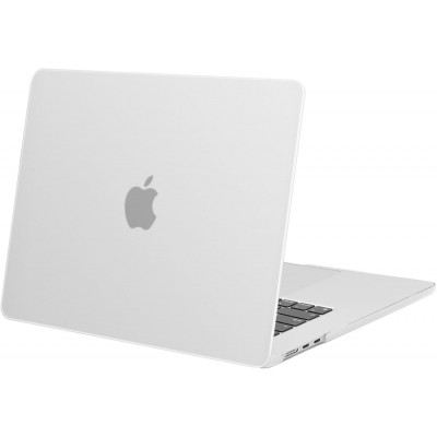 Пластиковый матовый чехол-накладка STR Matte Hard Shell Case for MacBook Air 15 (2023-2024) М2/М3 - Frost