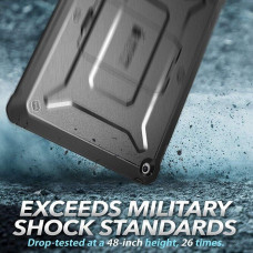 Противоударный чехол с защитой экрана SUPCASE UB Pro Full Body Rugged Case for iPad 10.2 (2019/2020/2021) - Black