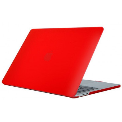 Накладка-чехол STR Матовая Противоударная Hard Shell Case для MacBook Pro 16 (2019) Красная