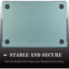Пластиковая накладка STR Dots HardShell Case for MacBook Pro 13 (2016-2022) - Midnight Green